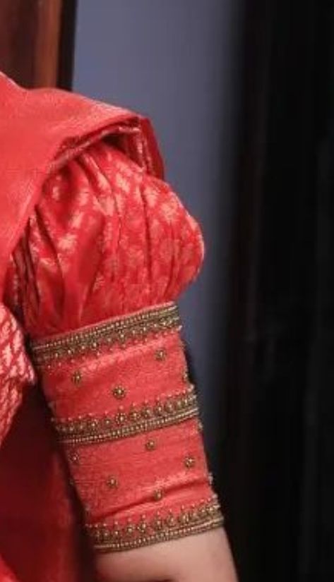 Pink Blouse Designs, Puff Blouse, Model Blouse Designs, Latest Bridal Blouse Designs, Aari Design, Hand Work Design, Latest Blouse Designs Pattern, Cutwork Blouse, Kids Blouse Designs