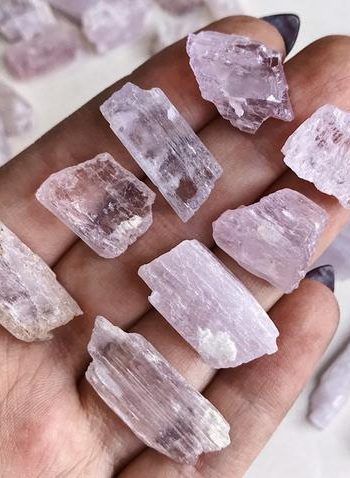 One Raw Pink Kunzite, Pink Kunzite, Kunzite Crystal, Pink Kunzite Specimen | Natural genuine stones & crystals in various shapes & sizes. Buy raw cut, tumbled, or polished gemstones for making jewelry or crystal healing energy vibration raising reiki stones. #crystals #gemstones #crystalhealing #crystalsandgemstones #energyhealing #affiliate #ad Kunzite Crystal Aesthetic, Crystal Wishlist, Vibration Raising, Energy Vibration, Polished Gemstones, Kunzite Crystal, Earth Gift, Pink Kunzite, Reiki Stones