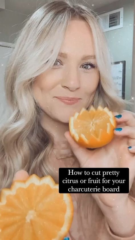 grazeintentions on Instagram: “How to” part 3, citrus edition 🍊 Although, this cut could be used for kiwi, oranges, strawberries, just about any fruit you could think… Oranges On Charcuterie Board, Orange Theme Charcuterie Board, Cut Strawberries, Cut Orange, Orange Cut, Charcuterie Cheese, Kiwi Fruit, Fruit Tray, Fruit Platter