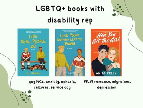 ☆ book recommendations with LGBTQ+ and disability rep🫶🏻 QOTD: what would you add to this list? Happy Saturday! Since it’s Pride Month, I wanted to make a recs post combining books with LGBTQ+ representation and disability representation, something I’m passionate about as you guys probably know! This is definitely not a complete list! I didn’t include some books that I’ve read and loved that could’ve been here just because they were ones that I feel like I’ve talked about a lot already, a... Books With Disabled Characters, Pride Books, Lgbt Book Recommendations, Lgbtq Characters, Lgbtqia Books, Lgbtq Fantasy Books, Pride Month, Happy Saturday, Just Because