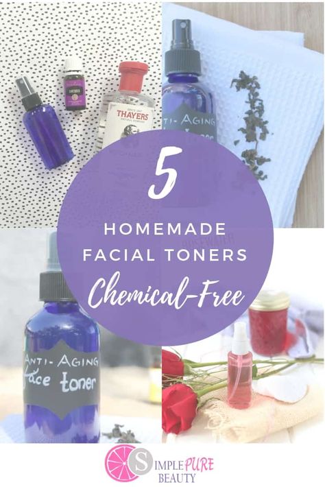 These homemade face toner recipes are simple and easy! DIY toner that is chemical free  and simple to do! #facetoner #DIY #beauty #homemade #skincare Toner Recipes, Homemade Face Toner, Moisturizer Recipe, Diy Toner, Homemade Skincare, Perfume Recipes, Natural Hair Mask, Homemade Facials, Diy Skin Care Recipes