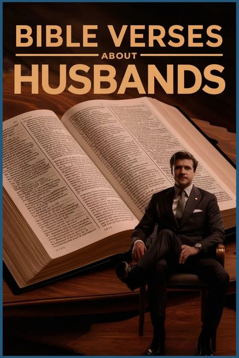 Open Bible with text "Bible Verses About Husbands" and a man in a suit sitting below. Bible Verse For Husband Love, Bible Verse For Husband, Biblical Love Quotes, Couples Bible Study, Inspiring Bible Quotes, Supportive Partner, Marriage Verses, Love Your Spouse, Bible Verse Painting