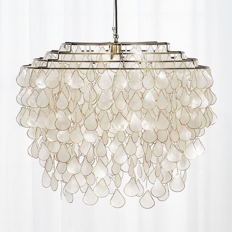 Modern Ceiling Lighting & Wall Lighting | CB2 Capiz Chandelier, Capiz Shell Chandelier, Shell Chandelier, Globe Pendant Light, Capiz Shell, Brass Pendant Light, Modern Pendant Light, Modern Pendant, Glass Pendant Light