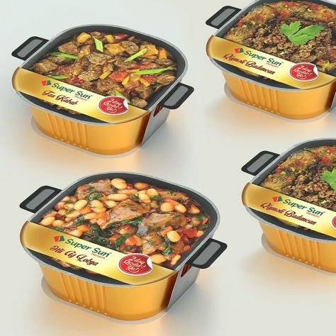 ready to eat meals - There are many iterations of heat-and-eat packages that have been launched over the years, but Super Sun takes a fresh approach to the idea with it... Meal Packaging Design, Instant Food Packaging, Ready To Eat Packaging, Biryani Packaging, Curry Packaging, Ready To Eat Meals, Frozen Food Packaging, Instant Food, Eat Meals