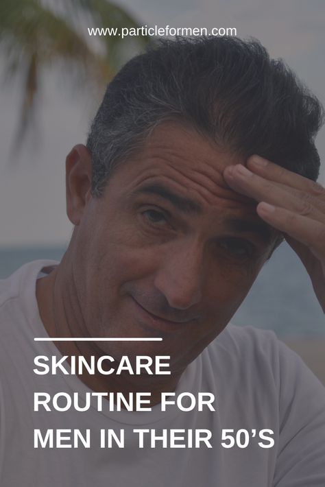 Your 50’s are all about basking in that maturity. We don’t mean that you should embrace your wrinkles or graying hair. Though you could. But instead, you can celebrate this important milestone (turning 50 is no small thing) by picking up some new habits. We get it, change can be a hard thing. But with our new skincare routine for men in their 50’s you can wear this change like a badge of honor. Just follow these tips, and maybe we can turn back time! #skincareformen #menskincare #skincareroutine Graying Hair, 50 Year Old Men, Men's Skin Care, Beauty Is Power, Concealer Contour, Healthy Book, Anti Aging Skincare Routine, Face Routine, Men Over 50