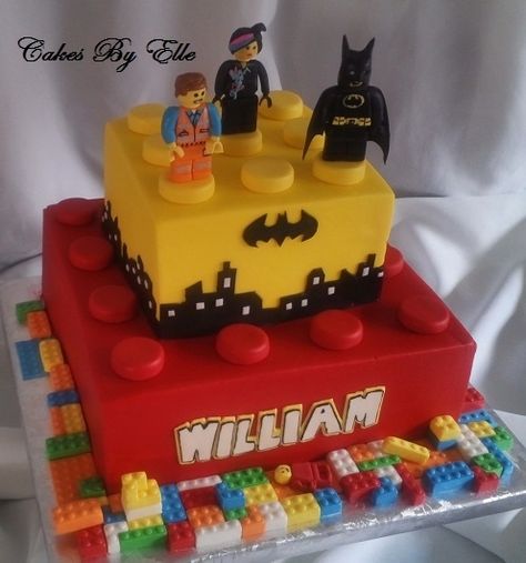 Lego Batman Birthday Party, Lego Batman Cakes, Lego Movie Birthday, Lego Batman Birthday, Movie Cake, Batman Birthday Cakes, Lego Birthday Cake, Lego Party Ideas, Superhero Birthday Cake