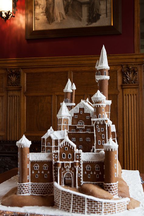 Graham Cracker Gingerbread House, Castle Bavaria, Gingerbread Castle, Cool Gingerbread Houses, Castle Germany, Make A Gingerbread House, Gingerbread House Designs, All Things Gingerbread, Cookie House