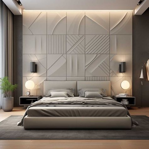 Bedroom Interior Design Luxury, Wall Panel Design, Modern Luxury Bedroom, Bedroom Wall Designs, Luxury Bedroom Design, Bed Design Modern, Design Salon, Luxury Bedroom Master, Bedroom Panel