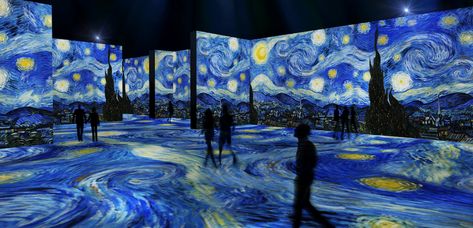 Van Gogh Exhibition, Digital Projection, Great Works Of Art, Arte Van Gogh, Digital Art Gallery, Van Gogh Museum, Van Gogh Paintings, Dutch Painters, Van Gogh Art