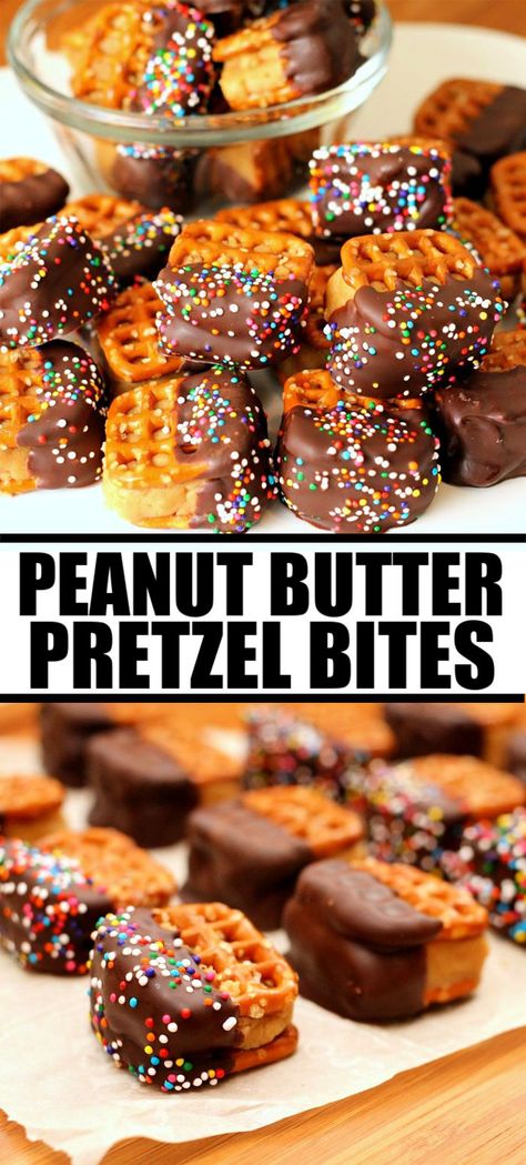 Cheese Pretzels, Peanut Butter Pretzel Bites, Pretzels Chocolate, Peanut Butter Cream Cheese, Peanut Butter Cream, Peanut Butter Bites, Peanut Butter Snacks, Dipped In Chocolate, Peanut Butter Pretzel