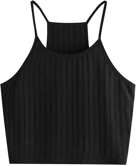 My Friend Has Never Bought Clothes on Amazon—I Told Her to Buy These 5 Pieces Black Spaghetti Strap Top, Tops Stylish, Womens Tank Tops, Stylish Tank Tops, Date Outfit Summer, Black Spaghetti Strap, Date Outfit Casual, Summer Basics, Wear Crop Top