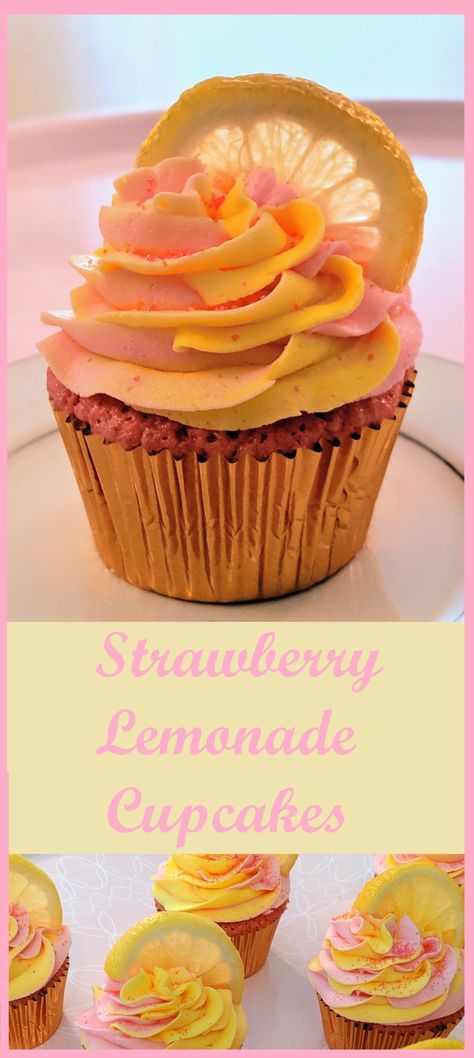 Lemonade Frosting, Raspberry Lemonade Cupcakes, Strawberry Chocolate Cake, Tart Strawberry, Strawberry Lemonade Cupcakes, Lemonade Strawberry, Strawberry Lemonade Cake, Homemade Strawberry Lemonade, Homemade Strawberry Cake