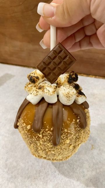 Pretty Caramel Apples, Gourmet Caramel Apples Ideas, Smores Caramel Apple, Christmas Caramel Apples, Chocolate Dipped Apples, Fall Caramel Apples, Caramel Apples Halloween, Apple Pops, Dipped Apples