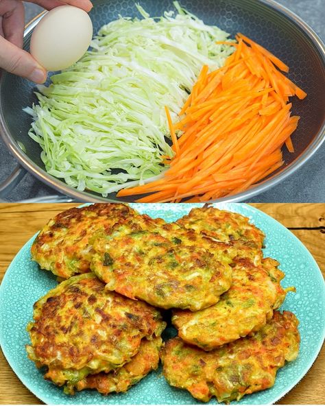 This recipe is perfect for a simple yet tasty meal. Cabbage and eggs are a classic combination, but with the addition of fresh vegetables and spices, this dish is taken ... Read more Meals For Large Crowd, Cabbage And Eggs, Cabbage Fritters, Vegan Sauce Recipes, Baked Cabbage, Vegan Sauce, Small Cabbage, Dinner Ingredients, Mediterranean Diet Recipes Dinners