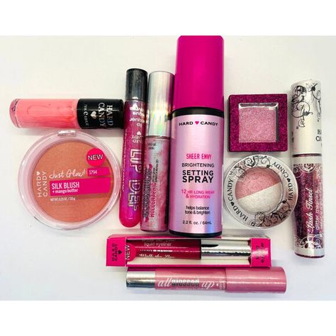 Lot of 10 ~ Hard Candy Makeup PINK SHADES!! Lips/Eyes/Nail Strawberry Kawaii, Glitter Mascara, Hard Candy Makeup, Candy Makeup, Eyes Nails, Chick Flicks, Pink Shades, Pink Makeup, Mango Butter