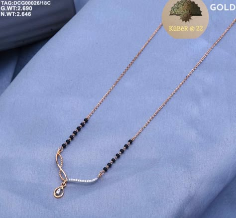 KUBER JEWELLERS S7 Trending Mangalsutra Designs, Black Beads Chain, Black Beats, Wedding Captions, Mangalsutra Chain, Mangal Sutra, Unique Gold Jewelry Designs, Celebrity Bride, Gold Bracelet Simple