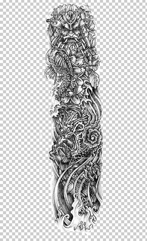 Sleeve Tattoo Background, Tattoo Koi, Full Hand Tattoo, Idea Tattoo, Traditional Style Tattoo, Dragon Sleeve Tattoos, Tattoo Background, Full Sleeve Tattoo Design, Full Arm Tattoos