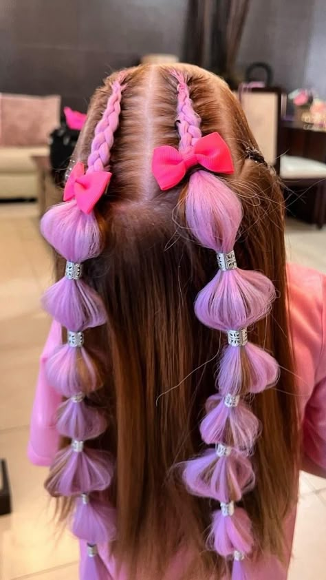 Creative Natural Hairstyles, Barbie Hairstyles, Barbie Hairstyle, Beautiful Braided Hair, Going Out Hairstyles, Barbie Hair, Crazy Hair Day At School, Barbie Birthday, Black Kids Hairstyles