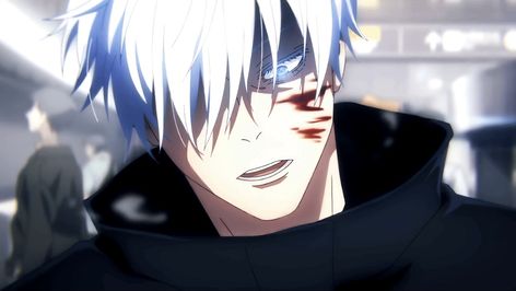 Anime Breathing Out, Gojo Satoru Discord Banner, Live Wallpaper For Discord, Gojo Satoru Gif Wallpaper, Gojo Gifs Icons, Gojo Satoru Breathing, Jujutsu Kaisen Discord Banner, Breathing Animation Reference, Jujutsu Kaisen Gojo Gif