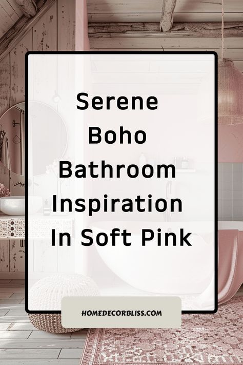 boho bathroom Boho Bathroom Color Schemes, Blush Bathroom Ideas, Pink Boho Bathroom, Blush Bathroom, Boho Color Scheme, Boho Home Design, Inviting Color Palette, Boho Bathroom Ideas, Bohemian Elements