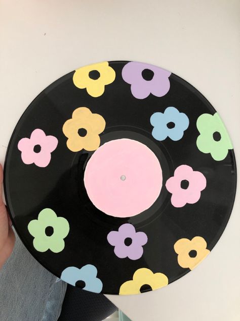 Vinyl record art aesthetic