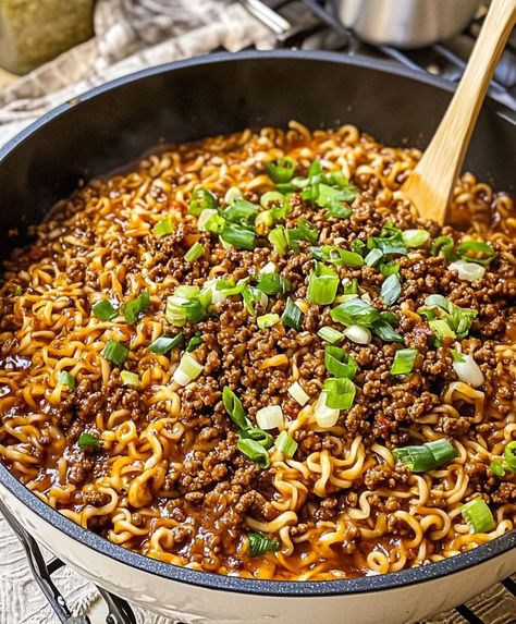 One Pot Ground Mongolian Beef Ramen Noodles Mongolian Beef Ramen Recipe, Mongolian Beef Ramen, Mongolian Sauce, Beef Ramen Noodle Recipes, Beef Ramen Noodles, Apartment Cooking, Beef Ramen, Italian Chicken Pasta, Bowl Of Noodles