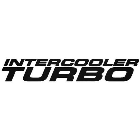 Intercooler Turbo Decal Many Colors to Choose From Many Size Options Industry standard high performance calendared vinyl film Cut From Premium 2.5 mil Vinyl Outdoor durability is 7 years Glossy surface finish Turbo Logo, Film Cut, Turbo Intercooler, Automotive Parts, Logo Sticker, Decals Stickers, High Performance, Vinyl Decals, Color Options