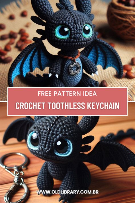 Learn how to crochet a cute dragon keychain with this detailed and fun amigurumi pattern, perfect for dragon fans. Disney Stitch Toy Knitting Pattern Dk, Mini Dragon Amigurumi Free Pattern, How To Train Your Dragon Crochet Pattern, Crochet Gargoyle Pattern Free, Chattermax Crochet Pattern, Pua Crochet Pattern Free, Crochet Toothless Pattern, Crochet Dragon Pattern Free Night Fury, Free Toothless Crochet Pattern