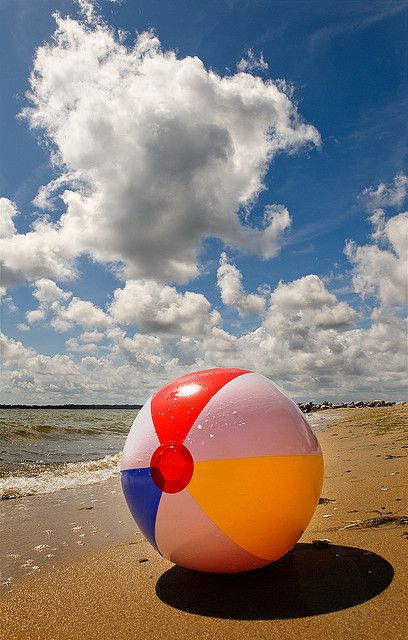 Perfectly Ideal Beach Scenario -=- Perfect Weather, Smooth Sand :: FUN Times are Here !! Beach Pink, I Love The Beach, Beach Ball, Perfect Weather, Summertime Fun, Beach Living, Beach Time, Summer Breeze, Ocean Beach