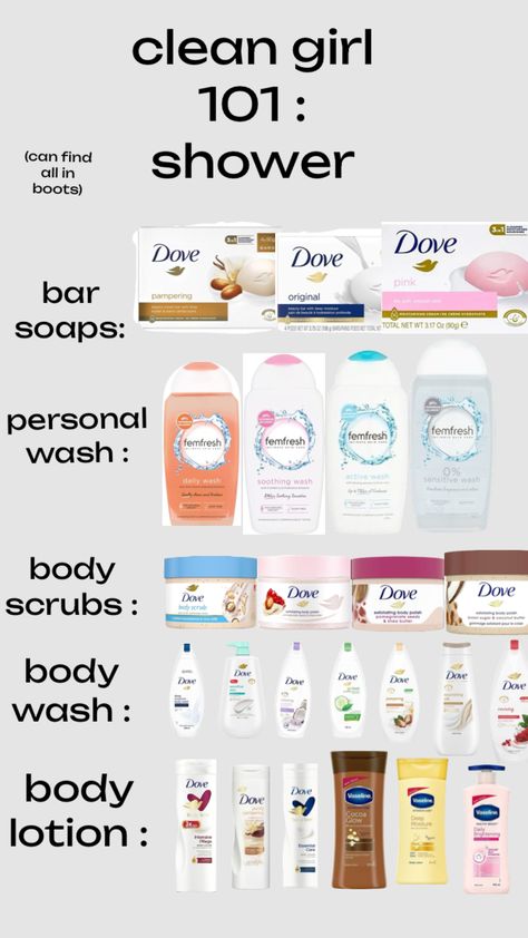 #cleangirl #boots #dove sorry if the pictures messy i tried to make them as neat as possible ☺️ Best Shower Routine To Smell Good, Best Bath Routine, How To Stop Feet From Smelling, Dove Aesthetic Products, Dove Shower Routine, How To Make Your Kitty Smell Good, Dove Perfume, Body Wash Aesthetic, Body Care Essentials