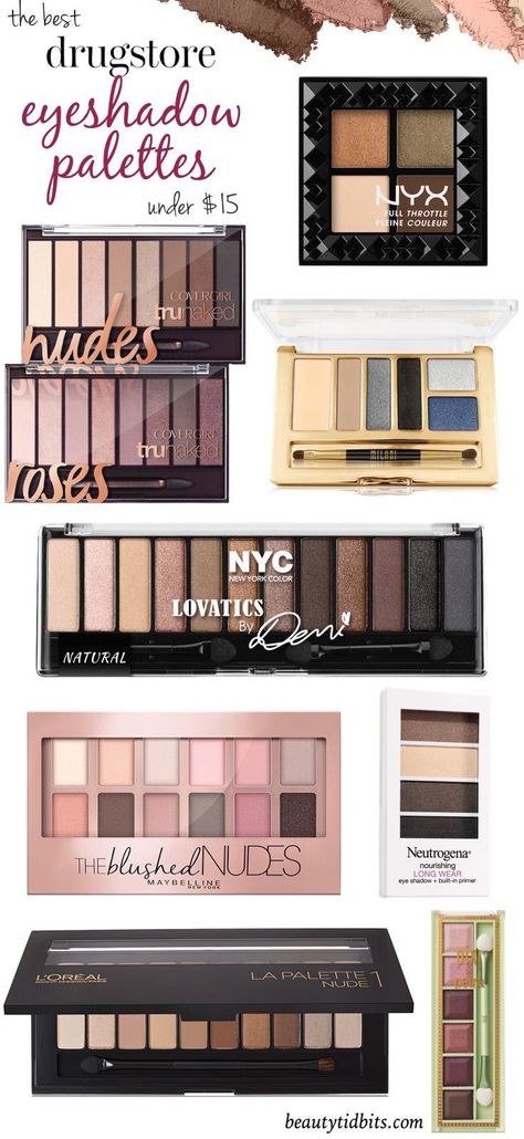 Looking for the best drugstore eyeshadow palette? Here are 8 top-notch drugstore palettes that give you the best bang for your buck! Eyeshadow Palette For Blue Eyes, Must Have Eyeshadow Palettes, Cheap Eyeshadow Palette, Best Drugstore Eyeshadow, Blue Pallet, Drugstore Eyeshadow Palette, Drugstore Eyeshadow, Best Drugstore Makeup, Best Eyeshadow