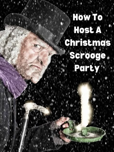 Scrooge Christmas Party Ideas, Scrooge Party Ideas, A Christmas Carol Decorations Party Ideas, Dickens Themed Christmas Party, Dickens Christmas Carol Themed Party, Christmas Carol Themed Party Food, A Christmas Carol Party Ideas, Muppet Christmas Carol Movie Night, A Christmas Carol Party Theme