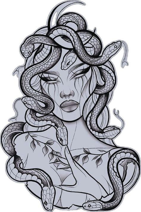 Triskelion Tattoo, Feminine Cross Tattoo, Medusa Tattoo Design, Knot Tattoo, Goddess Tattoo, Desain Buklet, Tattoos For Black Skin, Medusa Tattoo, More Tattoo