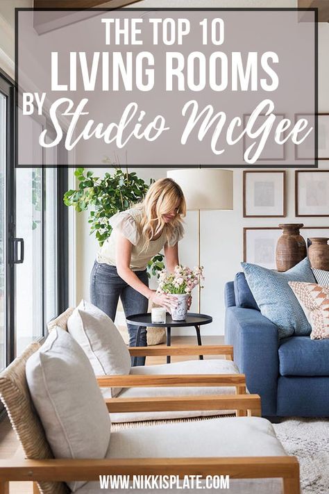 Mcgee And Co Living Room, Mcgee Living Room, U Couch, Studio Mcgee Living Room, Large Living Room Layout, The Mcgee Home, Family Room Layout, Mcgee And Co, Mcgee Home