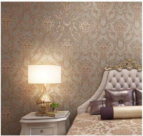 Pastel Color Wallpaper, Damask Wall, Living Room Background, Bed In Living Room, Damask Wallpaper, Wallpaper Living Room, Wallpaper Bedroom, Living Room Tv, Wall Patterns