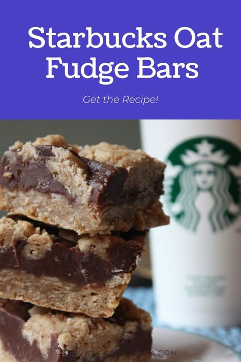 Fudge Oat Bars, Oat Fudge Bars, Oat Fudge, Oatmeal Fudge Bars, Starbucks Chocolate, Oat Bar Recipes, Christmas Drinks Alcohol Recipes, Fudge Bars, Delicious Deserts