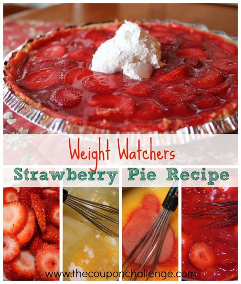 Weight Watchers Strawberry Pie, Dessert Recipes Strawberry, Strawberry Jello Dessert, Desserts With Strawberries, Bread Ties, Cream Substitute, Christmas Rice, Strawberry Dishes, Weight Watchers Dessert