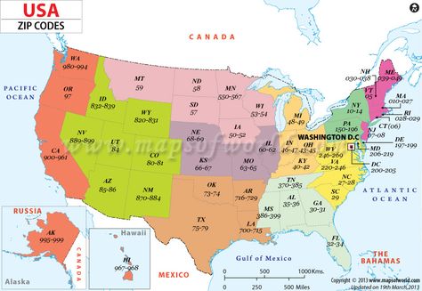 US Zip Codes Map . Get the zip code of the desired place easily North America Continent, Us Maps, America Continent, Zip Code Map, Customer Service Tips, Vienna Map, Color World Map, Usa Maps, Language Map