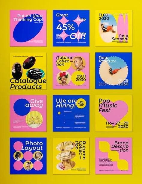 Cute Social Media Post, Layout Design Social Media, Quirky Social Media Design, Doodle Social Media Design, Branding Post Social Media, Playful Social Media Design, Graphic Design For Social Media, Social Posts Design, Social Media Post Graphic Design