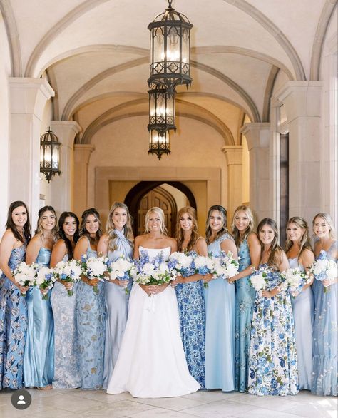 Multi Color Blue Bridesmaid Dresses, Mix And Match Bridesmaid Dresses Blue, Blue Wedding Theme Bridesmaid Dresses, Blue Pattern Bridesmaid Dresses, Bridesmaid Dresses Blue And Green, Mix Match Blue Bridesmaid Dresses, Blue Mix And Match Bridesmaid Dresses, Light Blue Bridesmaid Dresses Mismatched, Wedding Bridesmaid Dresses Blue