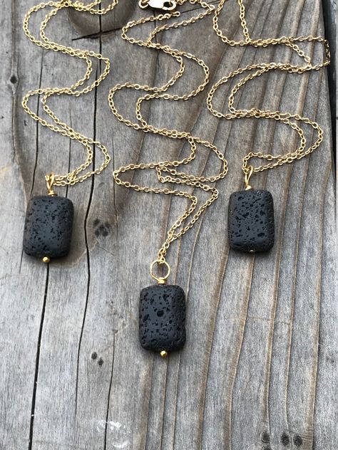 Volcanic Rock Jewelry, Lava Rock Jewelry Diy, Lava Bracelet Ideas, Volcano Rock, Lava Bead Jewelry, Butterfly Museum, Scented Jewelry, Lava Stone Jewelry, Lava Jewelry