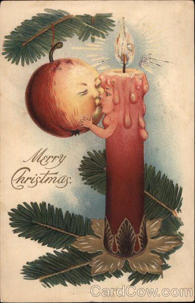 Weird Christmas, Victorian Christmas Cards, Victorian Cards, Apple Christmas, Vintage Holiday Cards, Creepy Vintage, Creepy Christmas, Vintage Christmas Images, Christmas Postcards