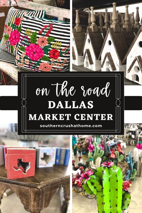 dallas market home decor floral pillow white church birdhouses texas book cutouts metal cactus yard art Shopping In Dallas, Dallas Market Center, Dallas Farmers Market, Dallas Shopping, Dallas Market, Instagram Places, Trade Centre, Brick And Mortar, Cute Home Decor