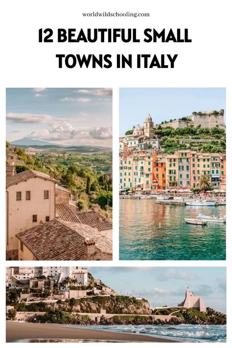 World Wild Schooling - https://worldwildschooling.com 12 Beautiful Small Towns in Italy That Won’t Empty Your Wallet - https://worldwildschooling.com/small-towns-in-italy-for-an-affordable-getaway/ Underrated Places In Italy, Small Towns In Italy, Italy Coastal Towns, Wild Schooling, Italy Travel Aesthetic, Italy In May, Towns In Italy, Italy Country, Nature Destinations