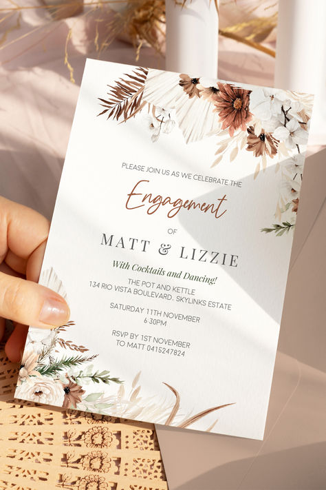 Rustic Engagement Party Invitations, Engament Invitation Card Design, Unique Engagement Invitations, Best Engagement Invitation Card, Engagement Card Invitation, Online Engagement Invitation, Invitation Engagement Design, Unique Engagement Invitation Cards, Engagement Party Invite Ideas