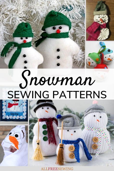 15+ Free Snowman Patterns to Sew Fabric Snowmen Patterns Free, Diy Stuffed Snowman, Stuffed Snowman Diy, Free Snowman Patterns, Snowman Sewing Patterns, Snowman Patterns Printable, Snowman Patterns, Fabric Christmas Decorations, Snowmen Crafts