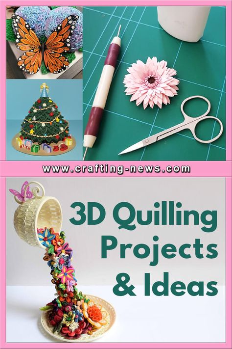 Basic Quilling, 3d Paper Quilling, Free Quilling Patterns, Quilling Patterns Tutorials, Diy Quilling Crafts, Quilling Projects, Quilling Animals, Paper Quilling Tutorial, Paper Quilling For Beginners