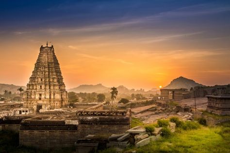 10 Beautiful South Indian Temples that every Hindu should visit Virupaksha Temple Hampi, Virupaksha Temple, Ramanathaswamy Temple, Vijayanagara Empire, Hampi India, Venkateswara Temple, Free Photoshop Text, Shiva Temple, Beautiful Temple