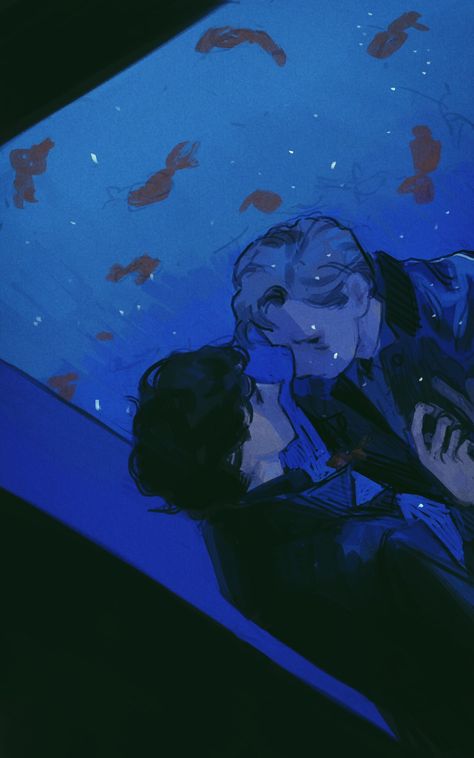 Sherlock X John, Sherlock And John, Sherlock Fanart, Sherlock John, Johnlock, Two People, Floating, Fish, Tv