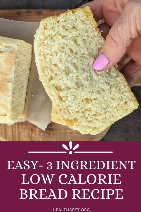 Low Cal Bread, Low Calorie Bread, Recipe Low Calorie, Healthy Bread Recipes, Lowest Carb Bread Recipe, Low Calorie Meals, Boiled Egg Diet Plan, Homemade Bread Recipes, Calorie Meals